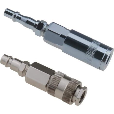 Euro- Und Pcl-pneumatikverschraubungen – 4-teiliges 1/4"-set – Bsp-schnellkupplungsadapter – Verzinktes Metall