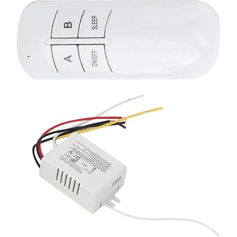 Ac-funkfernbedienungsempfänger Mit Handsender, Unabhängige Zweikanalsteuerung (a/b) Und Schlafverzögerungsfunktion, Fernsteuerung Zum Ein- Und Ausschalten Von Led-deckenleuchten In Wohnräumen