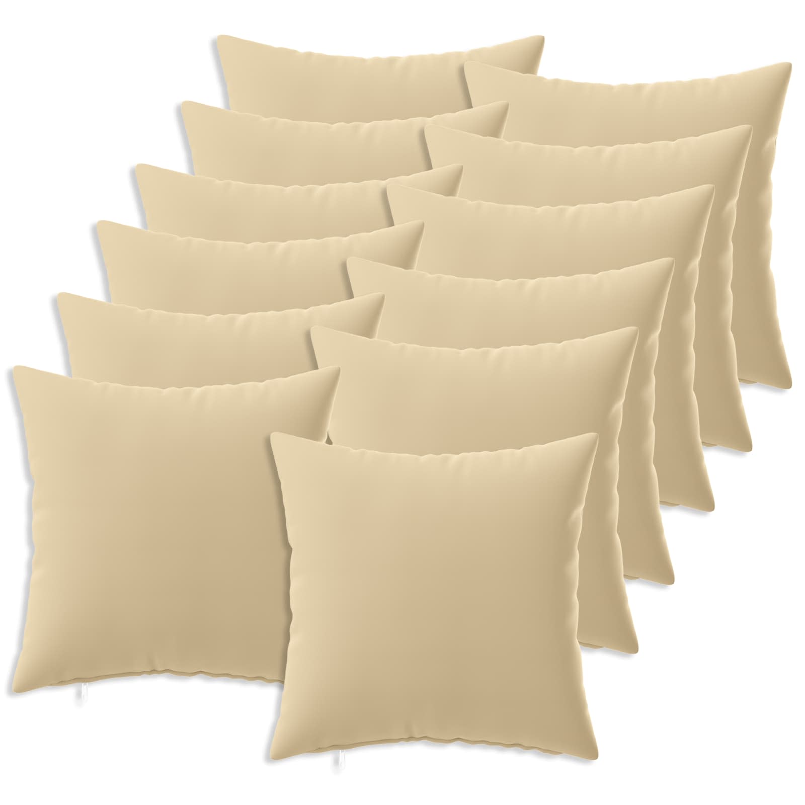 Vidaxl Cushion With Pillow Heerlen 12 Pcs Beige Polyester