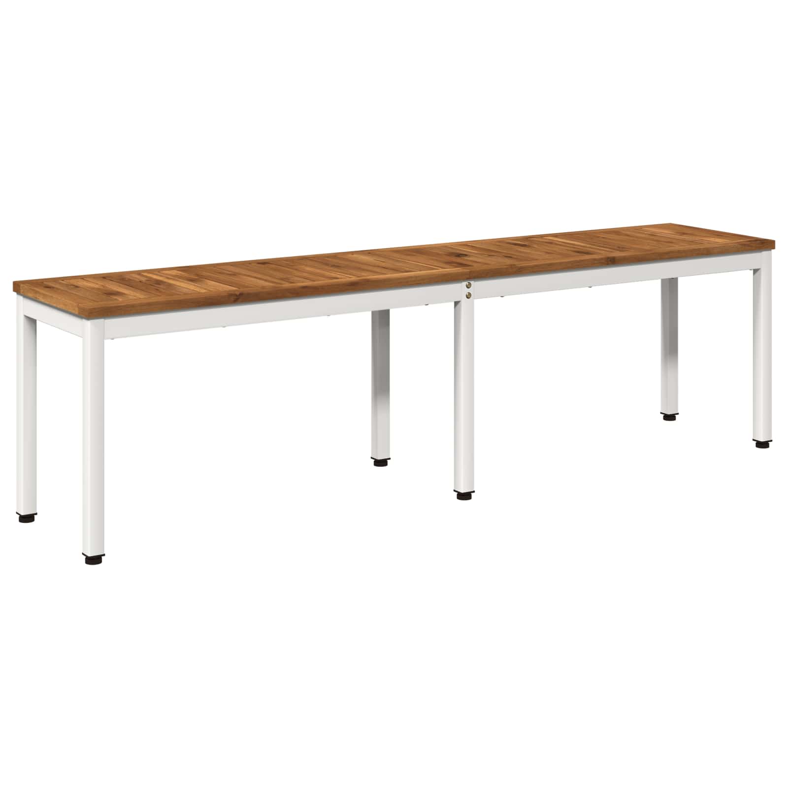 Vidaxl Garden Bench 161 X 35 X 45 Cm Solid Acacia Wood Rectangular