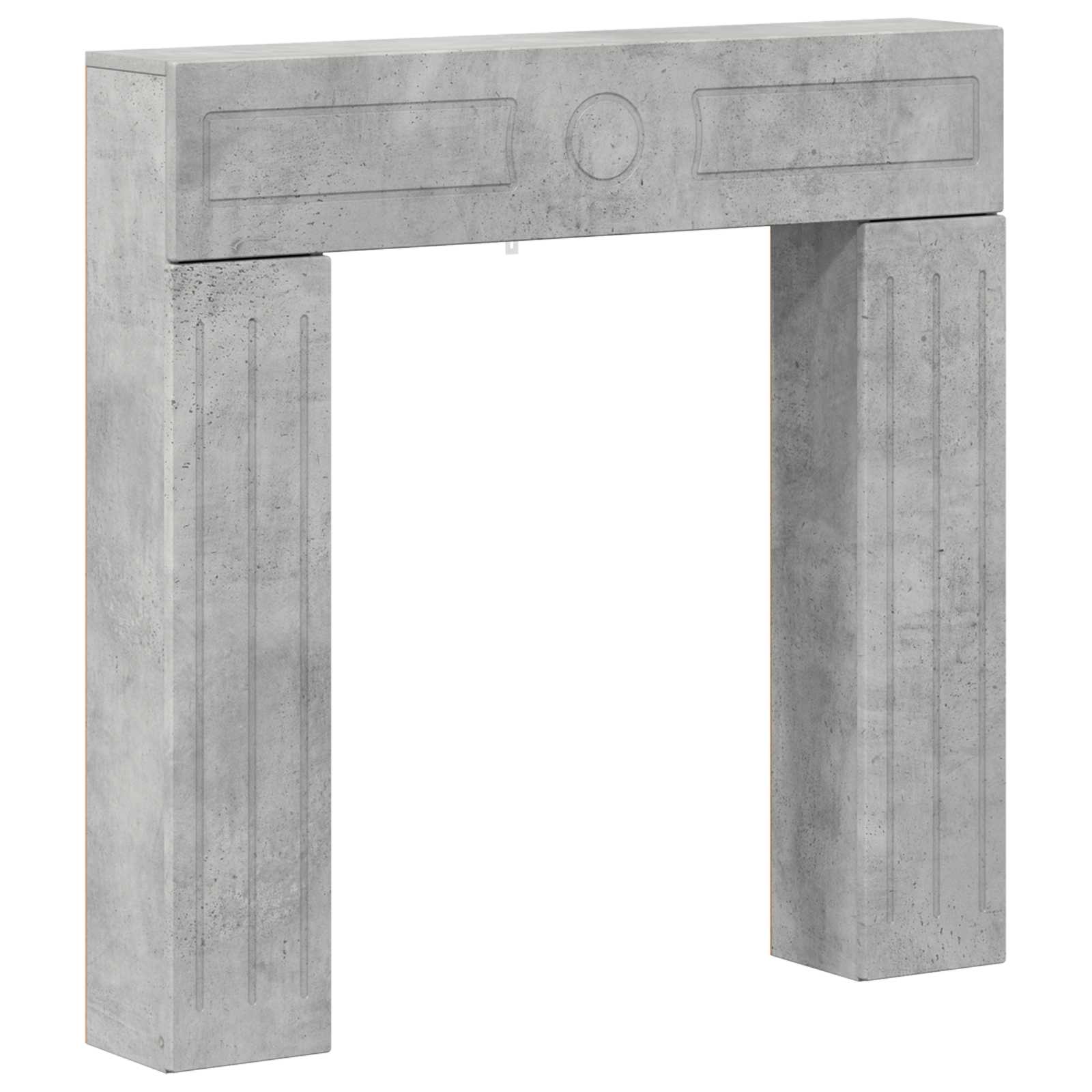 Vidaxl Fireplace Surround Concrete Grey 102 X 18 X 100.5 Cm