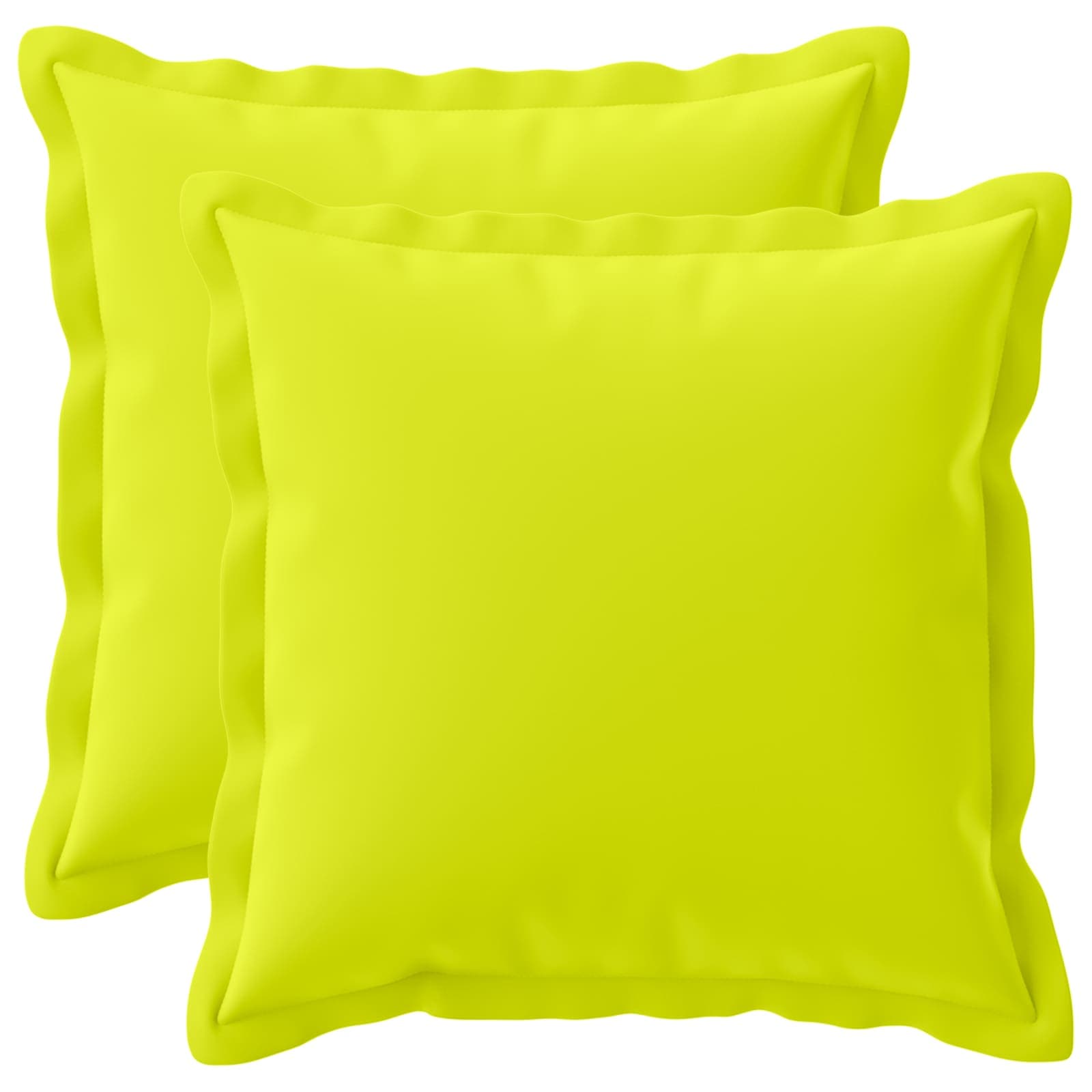 Vidaxl Cushion With Pillow Houten 2 Pcs Bright Green Polyester