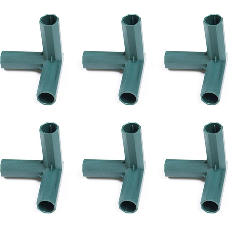 12 Stück 16 Mm Kunststoff-gartenrahmenverbinder, Gewächshausverbinder Für Weinlauben, Pflanzenstäbe