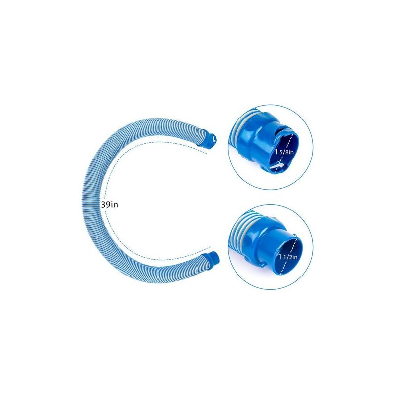 Pool-staubsaugerschläuche – Ersatzset Kompatibel Mit Zodiac Mx6 Und Mx8 – 99,1 Cm (39 Zoll) Langer Schlauch Mit Drehverschluss Für Poolreinigungssysteme