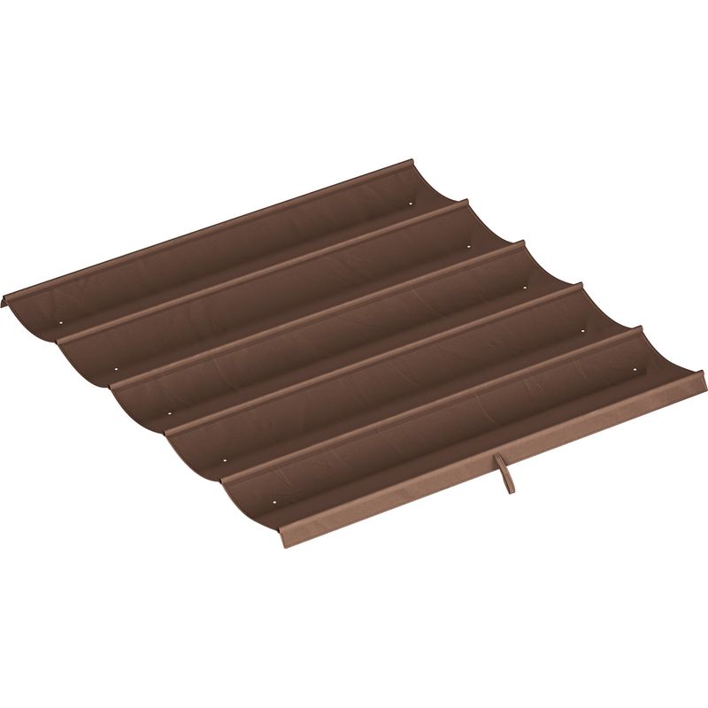 Ersatzdach Für Eine 3 X 3 M Große, Ausfahrbare Pergola (250 X 255 Cm), Kaffeefarben