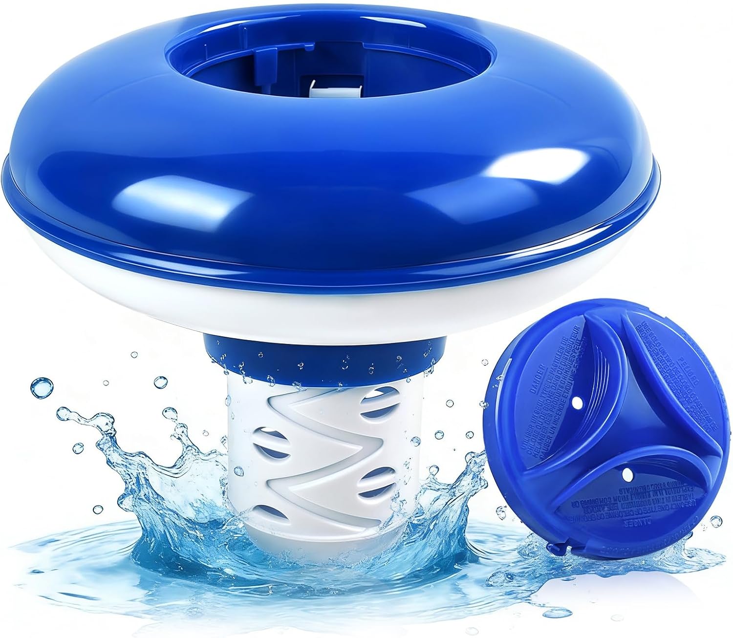 Schwimmender Chlordosierer – 1 Stück – Polypropylen – Einstellbare Dosierung – Für Schwimmbäder Und Whirlpools – Blau