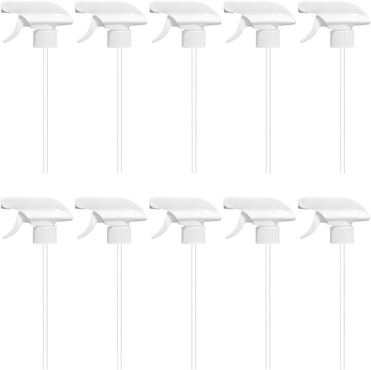 Sprühkopf – 10er-pack – Bpa-freier Kunststoff – Verstellbar, Auslaufsicher – Für Reinigungs- Und Gartenflaschen – 22 Cm Schlauch