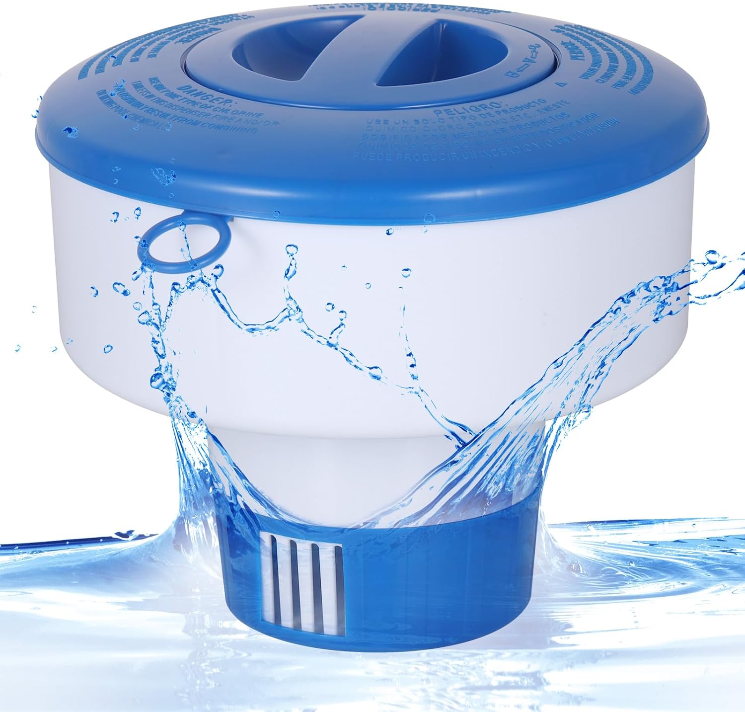 Chlor-dosierer Für Pools – 1 Stück – Robustes Pvc – Einstellbare Durchflussrate – Für Whirlpools Und Spas – 17,8 Cm