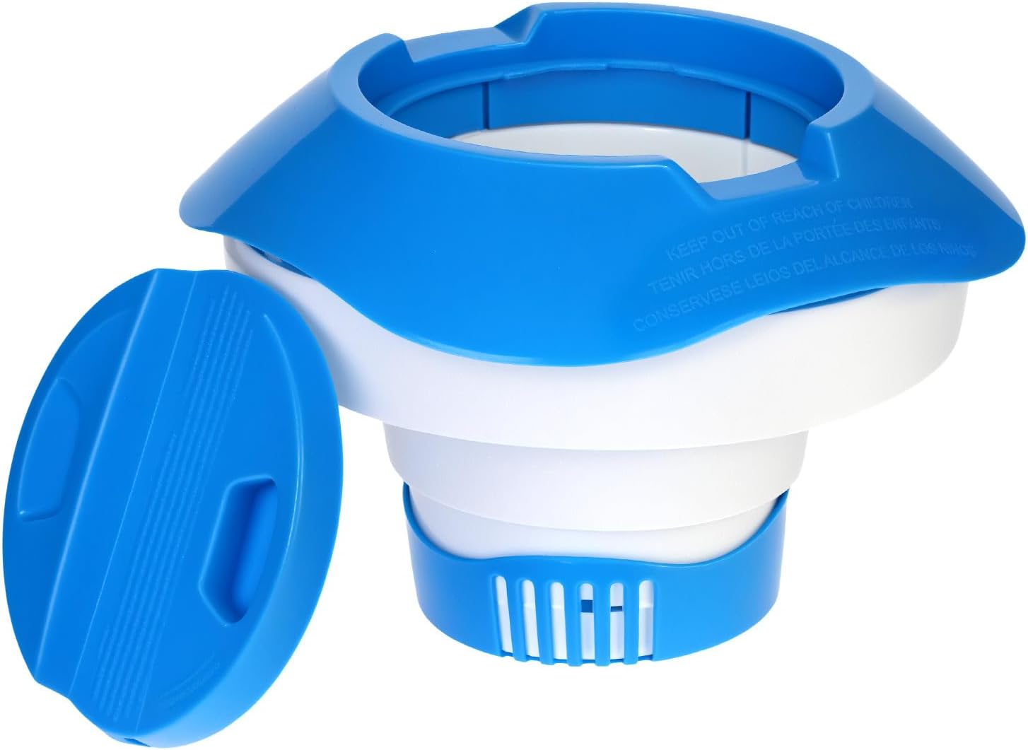 8-zoll-chlor-dosierer Für Pools – Faltbarer Schwimmer – Polypropylen – Durchflussregulierung – Für Pools Und Whirlpools