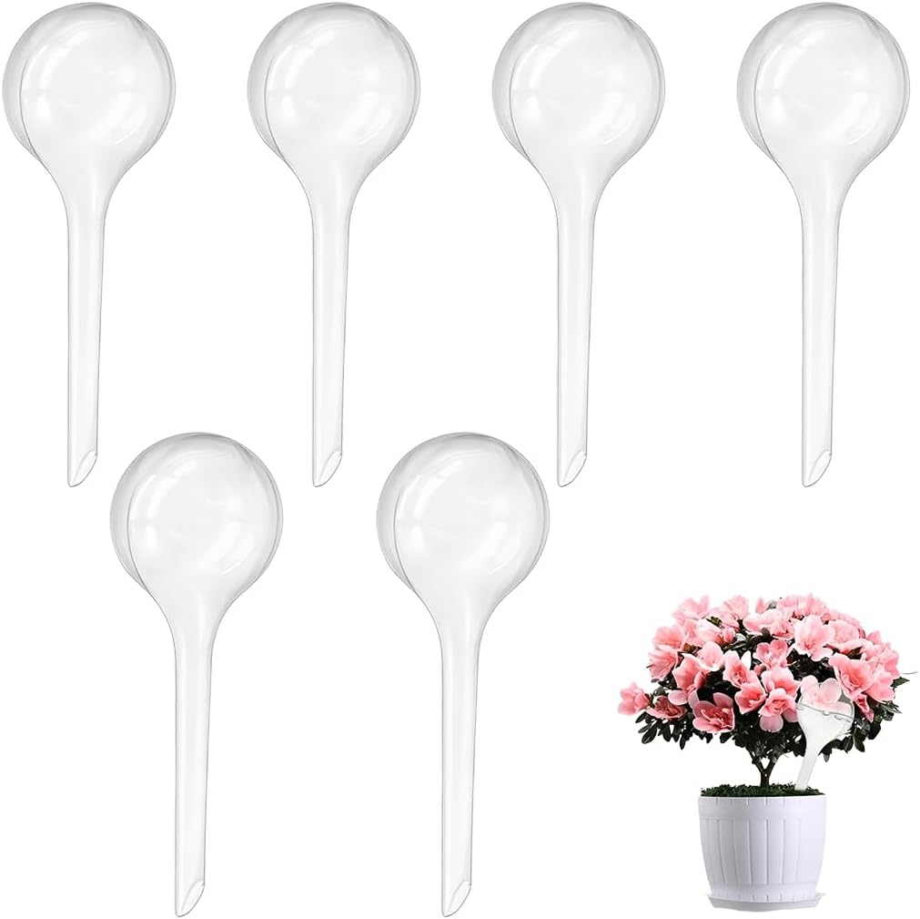 Bewässerungskugeln – 6 Stück – Transparentes Pet – Automatische Bewässerung – Für Drinnen Und Draußen – 13 X 5 Cm