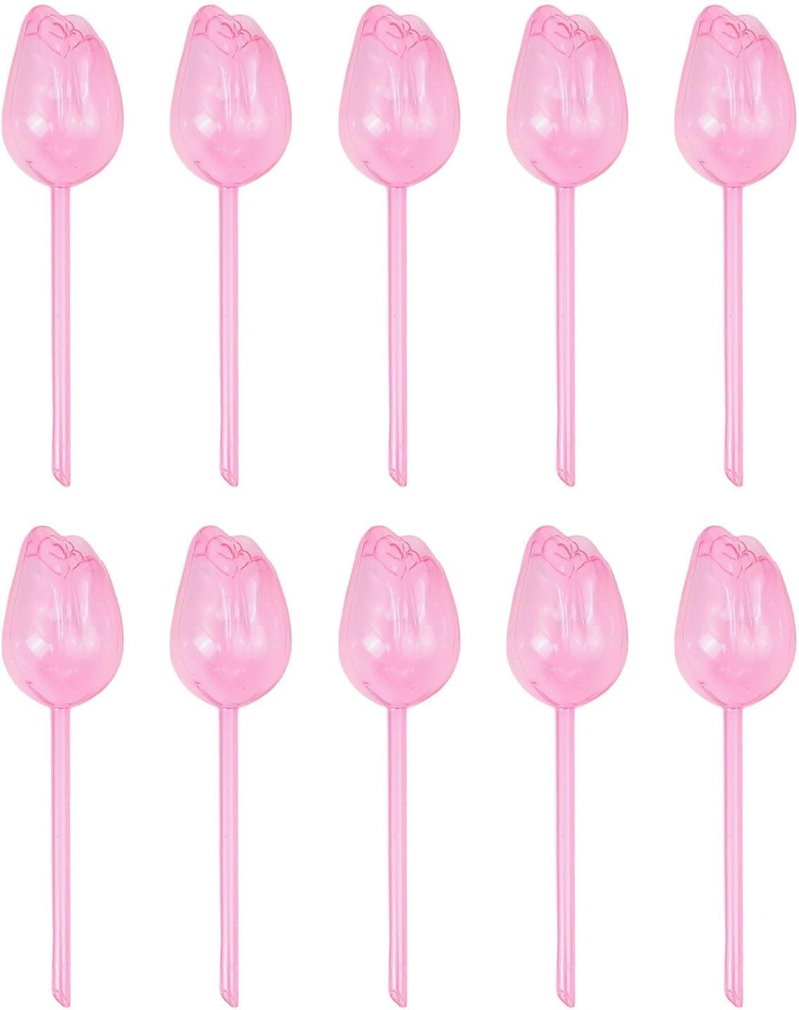 Bewässerungsball – 10er-pack – Pvc – Tulpenform – Bewässerung Der Wurzeln – Für Zuhause, Büro Und Garten – Rosa