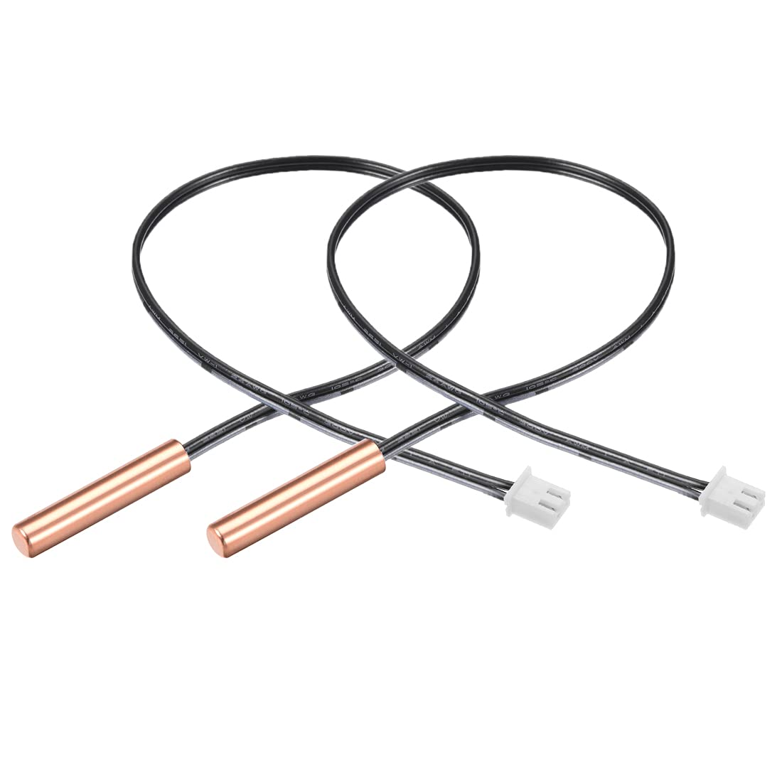 Ntc 5k Thermistor-sonde – 2er-pack – Kupfer – Temperatursensor – Klimaanlage Und Heizung – 40 Cm