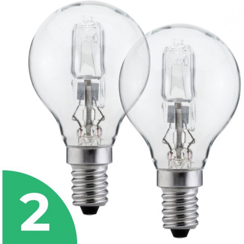 Trixline E14 Glühbirne – 60 W – Warmweiß (2700 K) – 255 Lm – 1 Jahr Lebensdauer – Dimmbar – 2er-pack