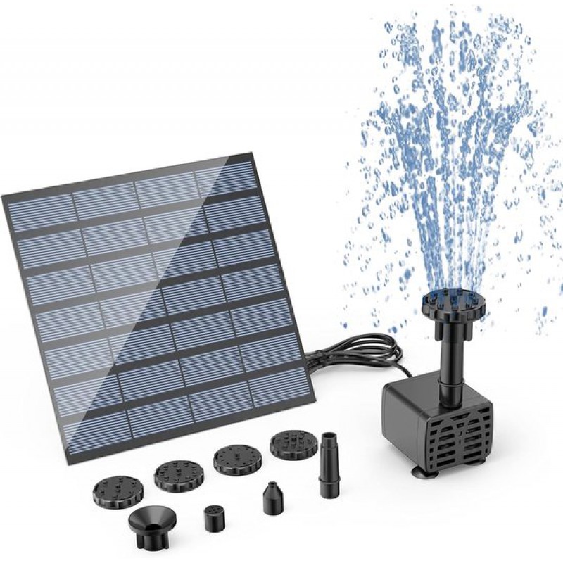 Solarbrunnen – Solarpumpe Für Brunnen Und Teiche – Kleiner Brunnen – Solarpumpe Für Den Außenbereich – Für Garten, Teich, Schwimmbad, Vogeltränke – Leistungsstarker Wasserstrahl – Solarpumpe Für Den A
