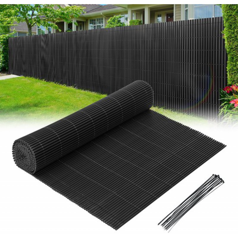 Sichtschutz Aus Pvc Für Garten Und Balkon – Sichtschutzwand, Balkonverkleidung, Wetterbeständiges Grau, 90 X 500 Cm
