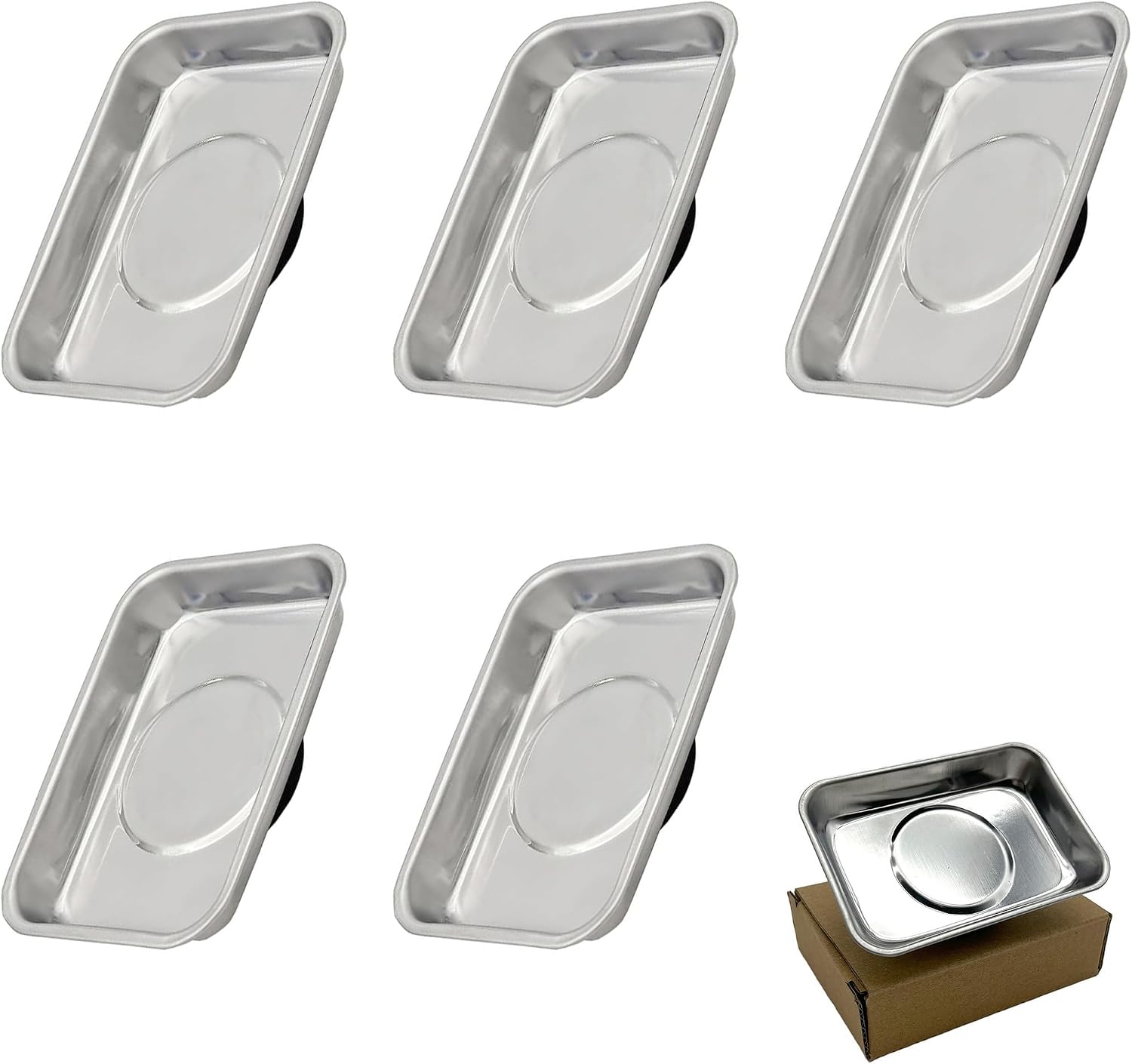 Magnetischer Werkzeughalter – 5er-set – Edelstahl – Starker Magnet – Für Autowerkstätten Und Heimwerker – 95 X 65 Mm