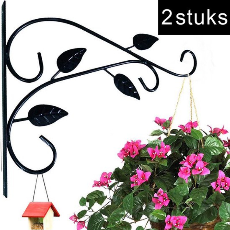 Set Aus 2 Hängenden Pflanzenstützen Aus Metall, Ideal Für Kreative Grünflächen: Elegantes Und Langlebiges Design (21 X 29,5 Cm).