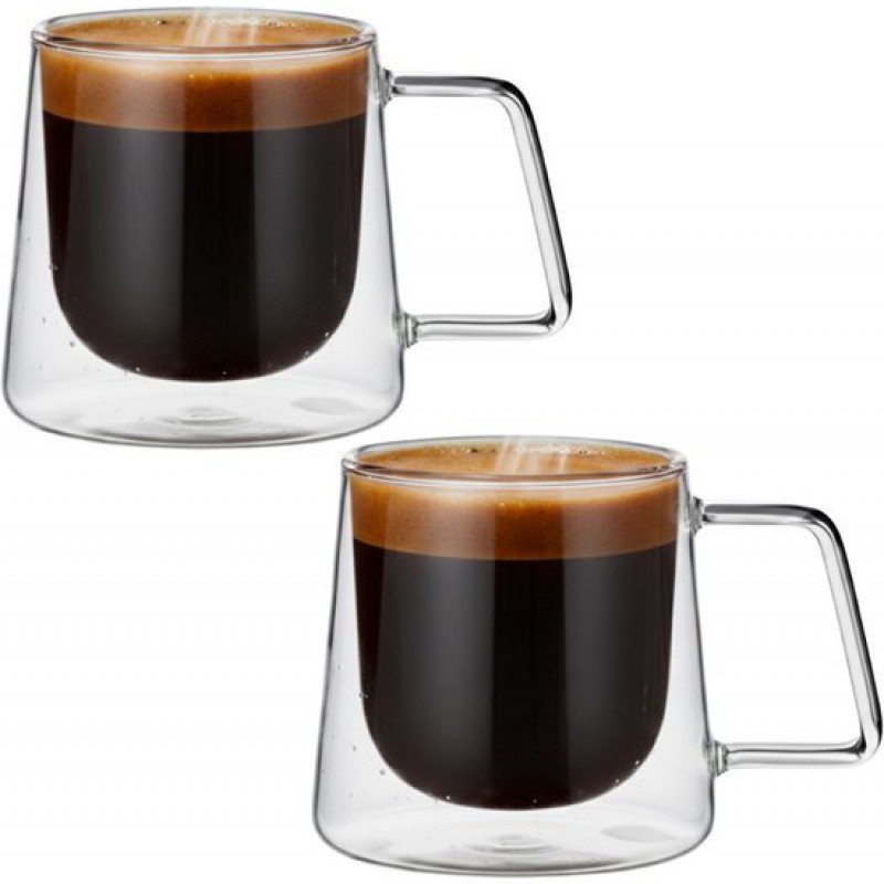 Doppelwandige Gläser Mit Henkeln – Kaffeegläser – 2er-set – 200 Ml
