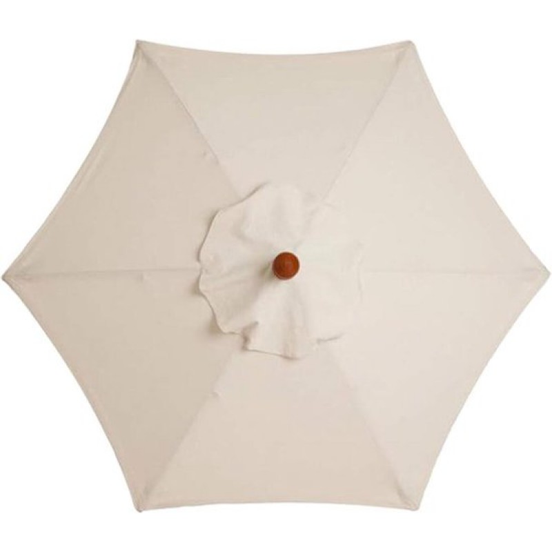 Sonnenschirmbezug – Ersatzbezug Für Sonnenschirme – Sonnen- Und Regenschutz – 3 Meter, 6 Streben – Nur Bezug, Ohne Stange – Polyester – Ersatzbezug Für Gartenschirme – Weiß