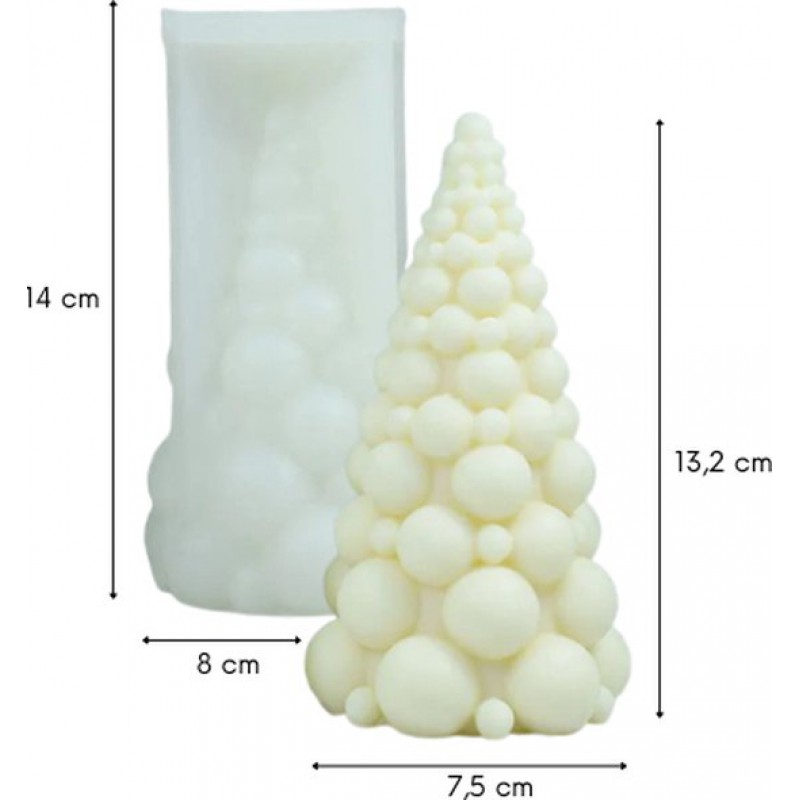 Zoezo – Kerzenform – Weihnachtsbaum – Christbaumkugeln – Silikonform – Kerzen Selber Machen – Gips- Und Epoxidharzformen – Seifenherstellung