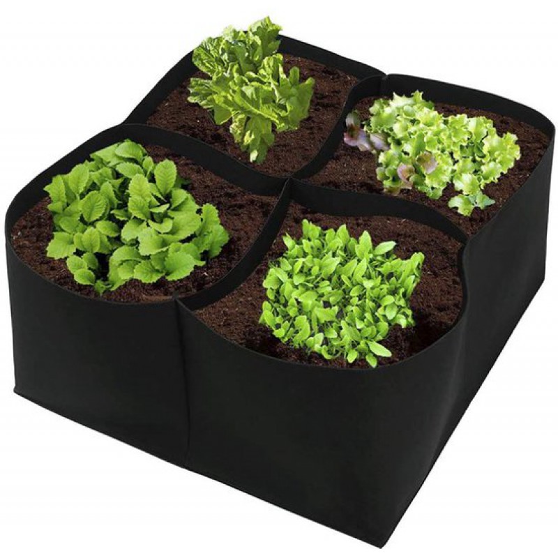 Pflanzsäcke Für Gemüse, Vlies-pflanzsäcke, 4er-set, 60 X 60 X 30 Cm