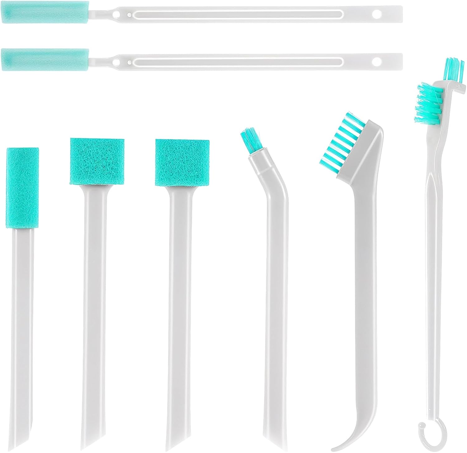 Set Mit 8 Kleinen Eckreinigungsbürsten – Mini-schwammreinigungsbürsten – Kleine Reinigungsbürste – Rohrreinigungsbürste – Schmale Reinigungsbürste – Reinigungsbürste