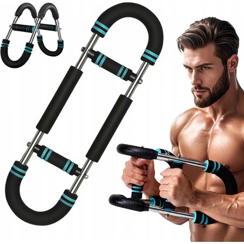 Arm- Und Brusttrainingsgerät – U-förmig, Verstellbares Gewicht Von 30 Bis 50 Kg – Multifunktional – Rutschfester Griff – Ideal Für Zuhause Oder Fitnessstudio