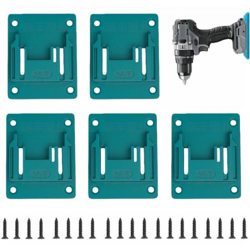 Werkzeughalter – 5er-set – Kompatibel Mit Makita 18v-bohrmaschinen – Inkl. 20 Schrauben – Wandmontage – Werkzeughalter – Wandhalterung Für Elektrowerkzeuge – Ideal Für Werkstätten, Garagen Und Maschin
