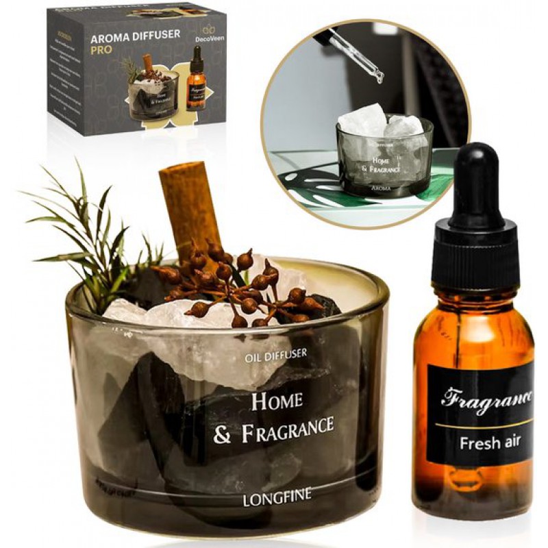 Decoveen Stone Pro Aroma-diffusor – Aromatherapie – Zerstäuber Für Ätherische Öle – Duftdiffusor – Duftvernebler – Aroma-diffusoren – Ätherische Öle