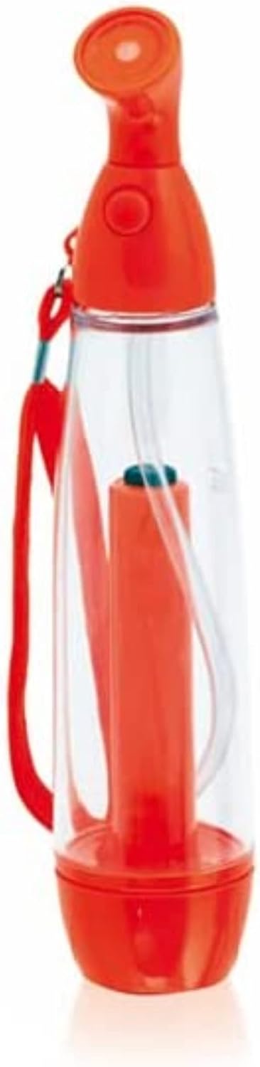 70-ml-wassersprüher – 1 Stück – Transparenter Kunststoff – Handpumpe – Sommerstrand-design Für Kinder – 21 Cm, Rot