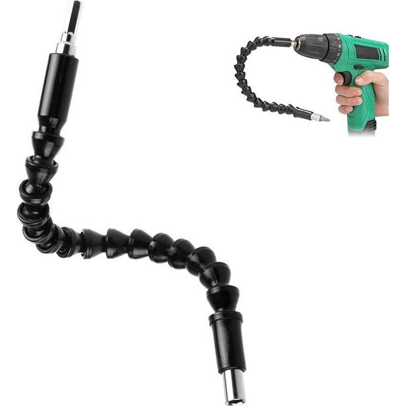 Flexibler Schraubendreher Mit Magnetischer Spitze, 29,5 Cm Bohrverlängerung, Schraubendreherbithalter