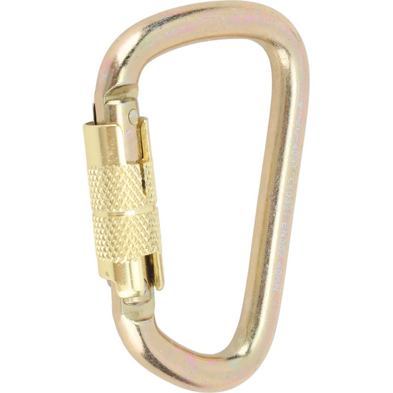 Goldfarbener D-förmiger Karabiner Mit Federring, Für Outdoor-aktivitäten, Sport, Robust, Leicht, Zum Wandern Und Campen