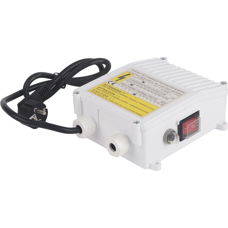 Steuerkasten Für Tiefbrunnen-tauchpumpe, Integrierter Thermoschutz, Leitungsschutzschalter, 0,75 Kw (1 Ps), 40 Μf, 18 A, 220 V, Eu-stecker, Für Den Hausgebrauch