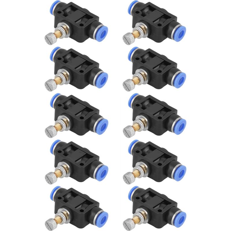 Packung Mit 10 Schnellverschluss-luftmengenreglern (6 Mm), Pneumatische Drehzahlregler-anschlüsse