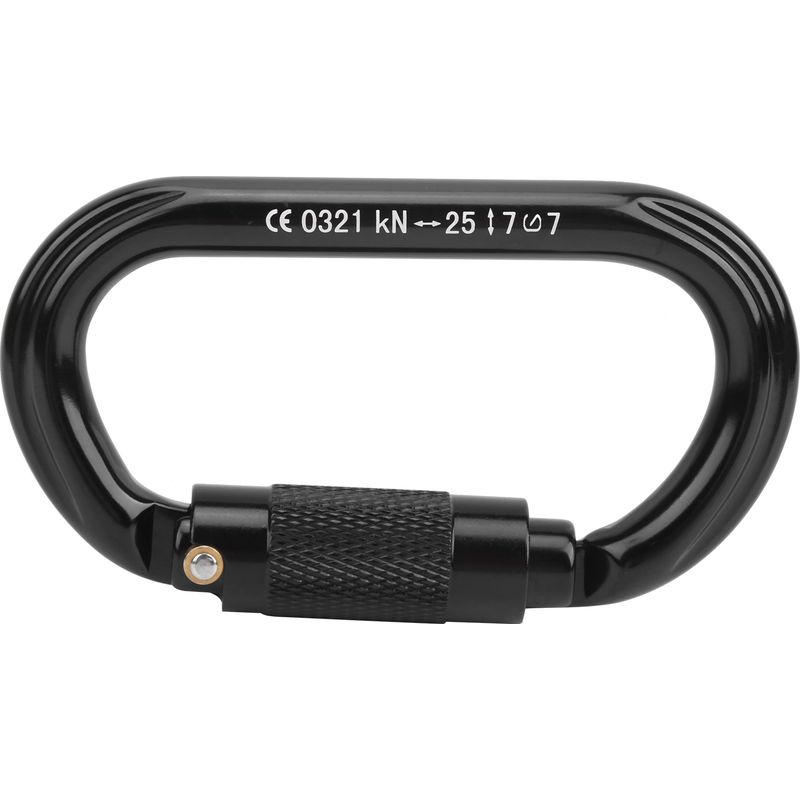 Outdoor-kletterkarabiner Typ O, Automatische Verriegelung, Verstärkte Sicherheit 25 Kn