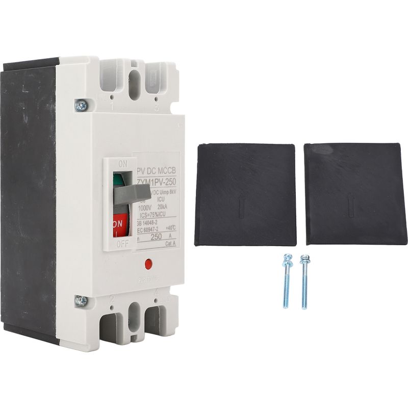 Packung Mit 2 Miniatur-gleichstrom-leistungsschaltern 1000 V 250 A 20 Ka, Kompaktleistungsschalter Für Industrielle Anwendungen