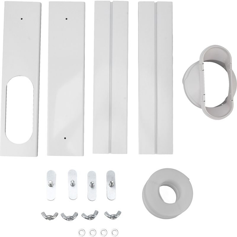 Abluftset Für Tragbare Klimaanlagen, Verstellbare Pvc-fensterdichtung, Paneele Für Horizontale Und Vertikale Fenster.