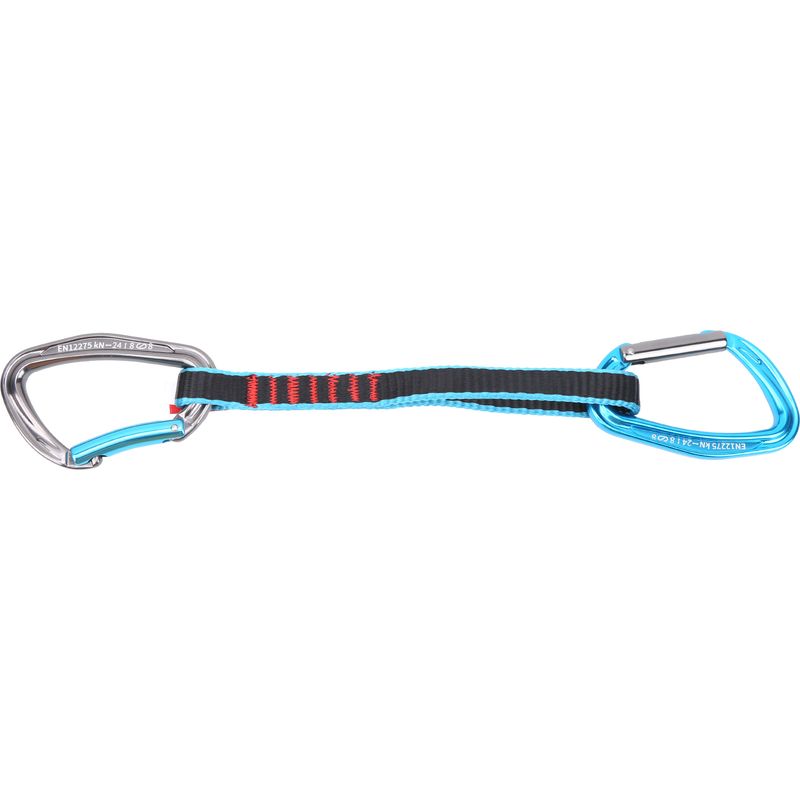 Camnal 38 Cm Gerade Und Gebogene Karabiner Mit Sicherheitsverschluss, Expressschlinge Zum Klettern, Boulderschlinge, Kletterausrüstung
