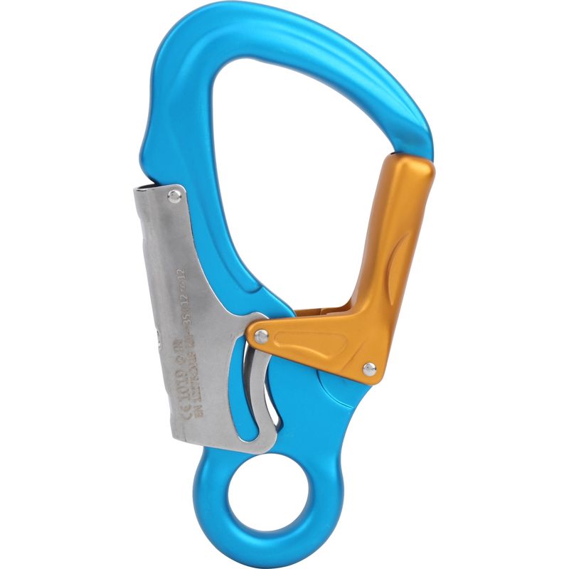 Blauer 35-kn-karabiner Aus Aluminiumlegierung Für Sicheres Arbeiten In Der Höhe Und Wandern.