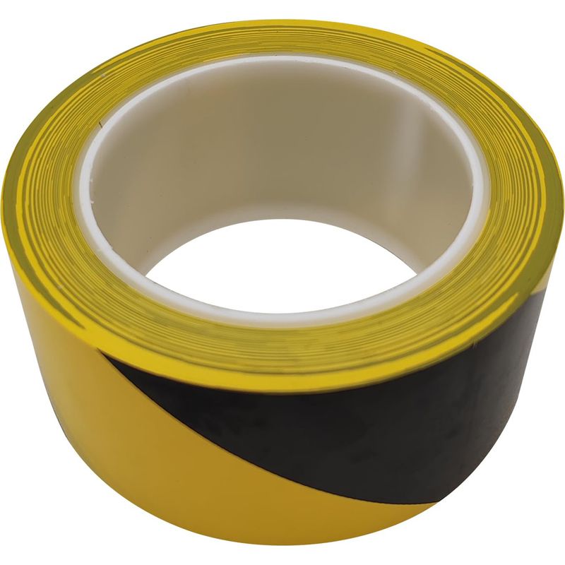 4,8 Cm X 30 M Schwarz-gelb Gestreiftes Pvc-warnband, Rutschfestes Sicherheitsband Für Wände, Böden Und Rohre