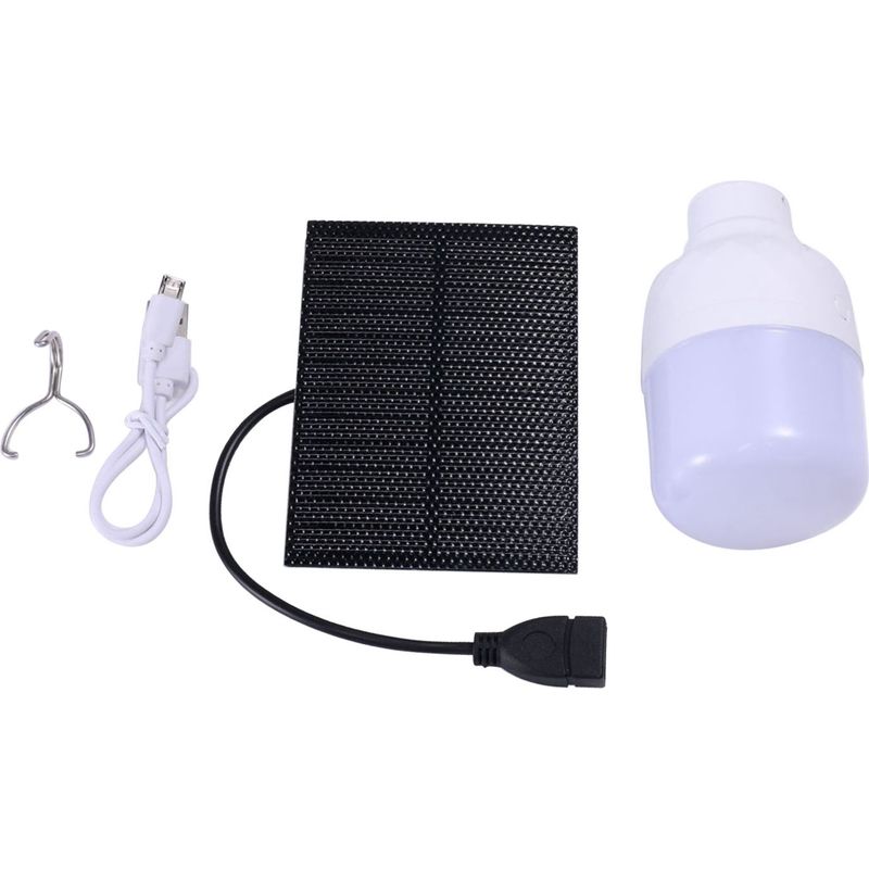 Monokristallines Solarpanel-led-solar-usb-aufladbares Innen-/außenbeleuchtungsset Zum Wandern, Campen Und Angeln