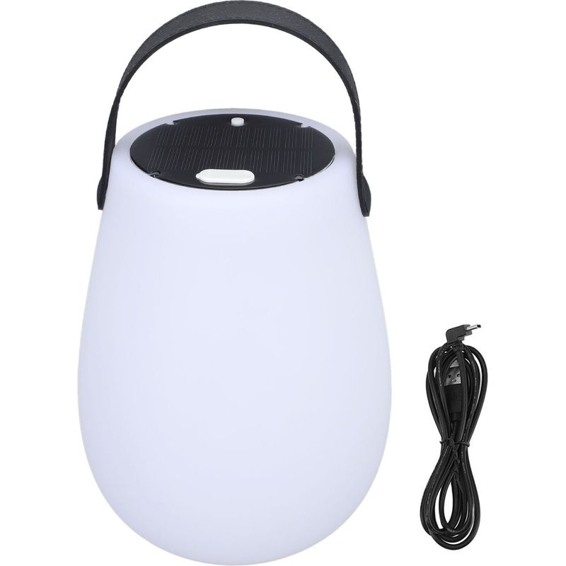Tragbare, Wasserdichte Led-solar-tischleuchte Für Den Außenbereich – Ideal Für Garten, Camping, Hotel, Balkon Und Schlafzimmer
