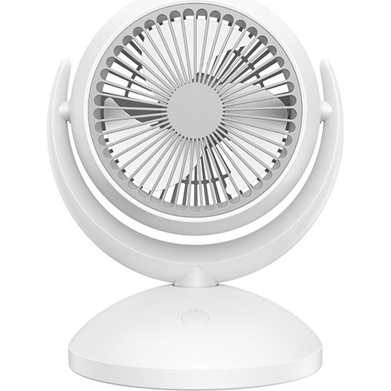 Tischventilator Mit 4 Geschwindigkeitsstufen, Stabiler Standfuß, Extrem Leise, Wiederaufladbar, Luftzirkulation, Kleiner Ventilator Für Büro, Zuhause, Schule, Netzstecker (nicht Oszillierend)