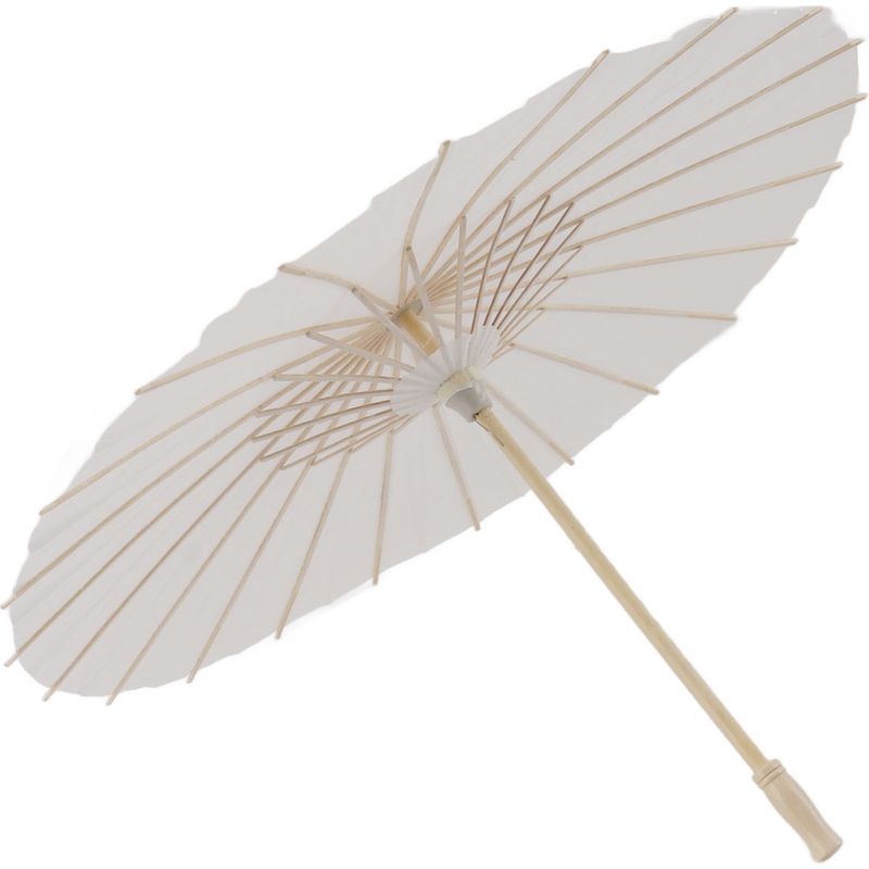 Set Mit 10 Eleganten Weißen Papierschirmen Im Chinesischen Stil, Aus Bambus Und Papier, 58 Cm, Diy-dekoration
