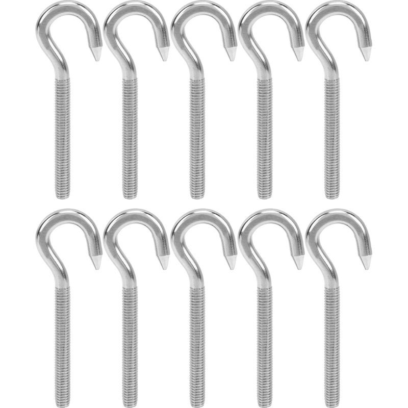 M5-schraubhaken Aus Hochfestem Edelstahl, 10er-packung, Für Den Maschinenbau Und Die Chemische Industrie.