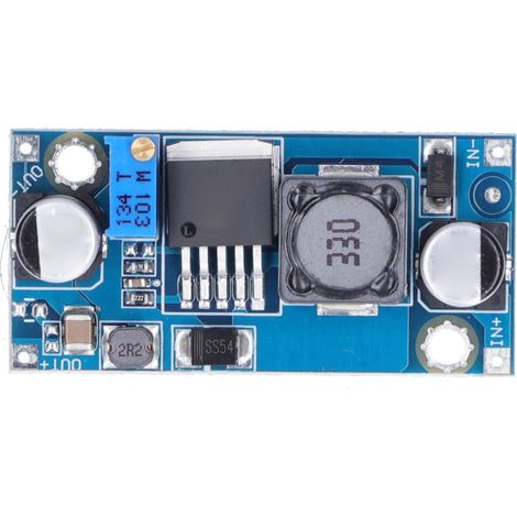 Module Élévateur Lm2587 Convertisseur Dcdc Portable Miniature Bleu Pour Alimentation À Réglage De Tension