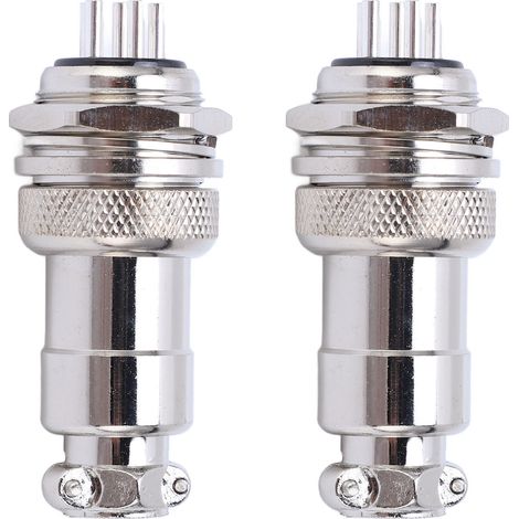 Connecteur D'Aviation En Alliage De Zinc, 2 Pièces, Prise Mâle Femelle 20mm Ac Dc 250v