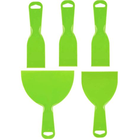 Grattoirs En Plastique À 45 Degrés, Outil De Grattoir Pour Peinture Murale, Nettoyage Du Papier Peint, 2, 4, 6 Pouces, 5 Pièces