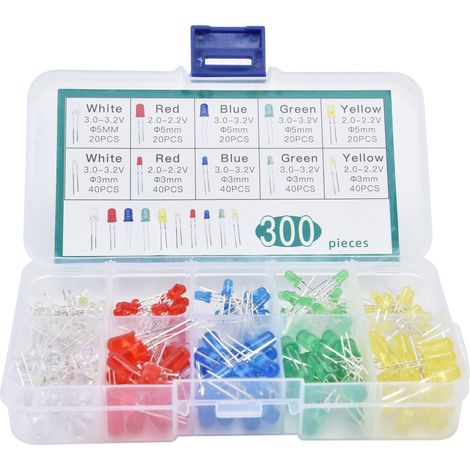 300 Diodes Led 5 Couleurs, Ampoules, Lampes, Composants Électroniques