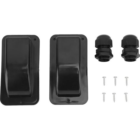 Presse-étoupe Solaire À Entrée De Câble Unique, Boîtier Étanche Pour Toit De Bateau De Camping-car De 6 Mm² À 12 Mm², Noir